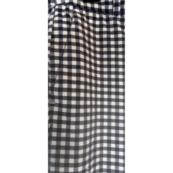 J. Crew Women’s Cameron Black White Gingham Plaid Crop Pants Stretch Sz 8 Preppy - Picture 2 of 10
